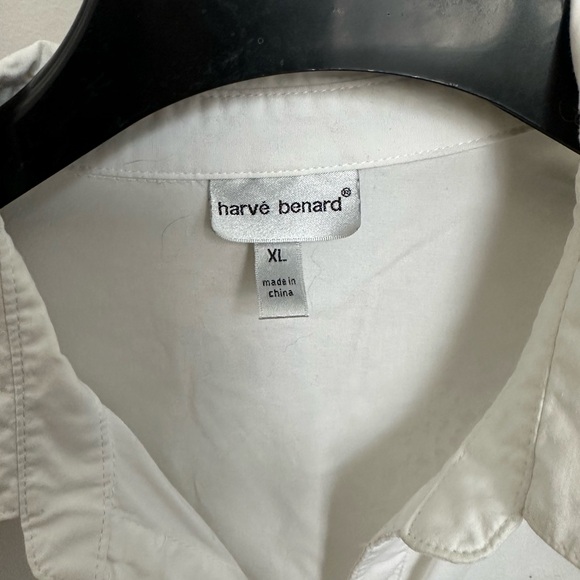 Harve Benard Women's White Button-Down Shirt - Picture 4 of 6